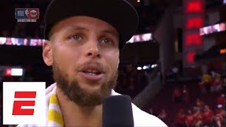 Stephen Curry after Game 7 win on the road: 'This is a situation we've never been in before' | ESPN