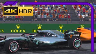 F1 2018 - 4k HDR 60fps 25% Race at Abu Dhabi