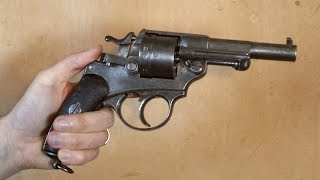 A look at an antique French 1873 revolver (with firing demonstration)