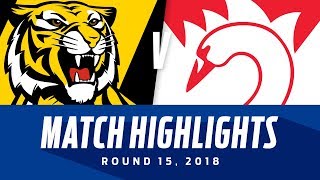 Richmond v Sydney Highlights | Round 15, 2018 | AFL