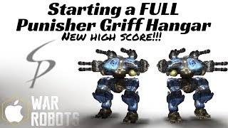 War Robots - New iOS High Score!  Starting a FULL Punisher Griff Hangar