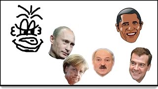 Путин пинает Обаму прикол Конкурс "Пни Обаму" на дне молодёжи в Братске
