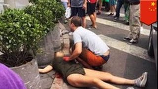 Сумасшедший с мечом зарубил женщину в Пекине