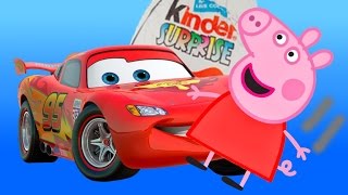 Peppa Pig Rayo McQueen Cars Huevos Kinder Rayo Macuin