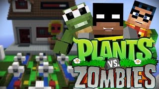 Minecraft: Plants Vs Zombies Vs LittlelizardGaming vs Batman and Robin!