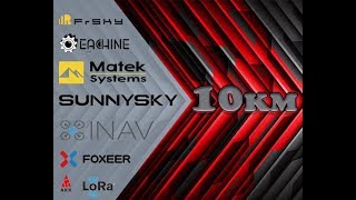 10 км на минимальной мощности LRS LoRa 433 мГц.