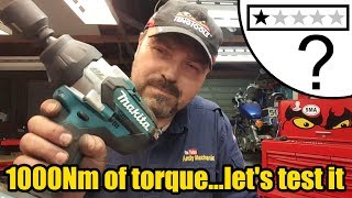Makita claim their DTW1002 output to be 1000Nm of torque, let's find out #2603