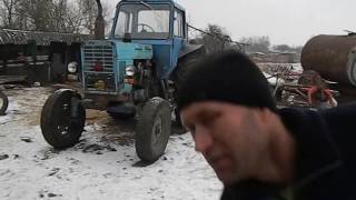 Пахота морозом МТЗ- 80 !!! Ещё один из дней тракториста!!!
