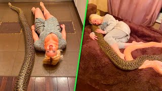 Она Спала со Своим Питоном Каждую Ночь, Пока Ветеринар не Рассказал Ей Смертельную Правду