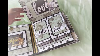 МК альбом "Beautiful"/Страница №4/pop up page/DIY pop up album/Scrapbook Ideas/pop up card