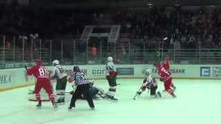 ХК "Автомобилист" vs "АК Барс", 5:3, 04.09.2015. Все голы матча.