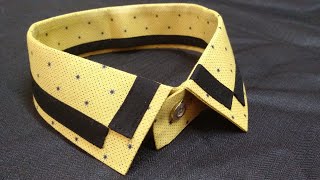 How to make designer shirt collar