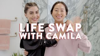 EP 1: Skincare & Makeup w/ Camila Coelho | Life Swap | Aimee Song