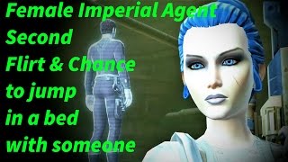 SWTOR - Female Imperial Agent - Second flirt and "jump in a bed" option (Sanju Pyne)