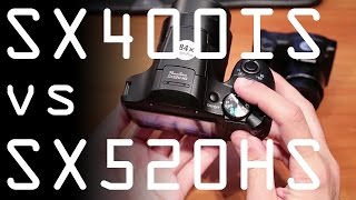 Canon Powershot SX400IS vs Canon Powershot SX520HS review