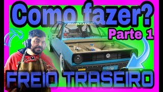 COMO FAZER FREIO A DISCO TRASEIRO EM CASA. (DEPOIS DE DESLOCAR O EIXO, video ) PARTE 1 .