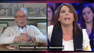 Durissimo scontro tra Vittorio Feltri e Nunzia De Girolamo: "Tu mi interrompi, ma sta' zitta! ...
