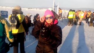 Зимняя рыбалка на Байкале.Начало соревнований.Жестокий контролёр.