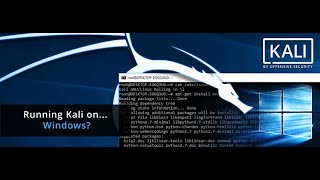 Installing Kali linux on Windows 10 Via The App store