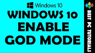 Windows 10 - Enable God Mode