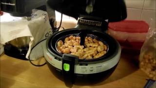 Cooking frozen breaded shrimp in the T-fal Actifry basket