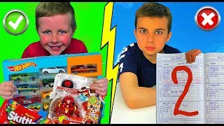 Никитос ПОЛУЧИЛ ДВОЙКУ! Богдан шантажирует брата за ИГРУШКИ! Обманули маму! Для детей kids children