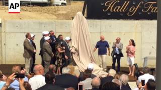 Saints Owner Tom Benson Honored With Statue At Pro Football Hall Of Fame's Stadium
