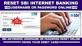 How to reset SBI Internet banking username & password | New update 2019