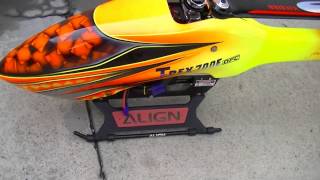 black blades black skids trex 700 dfc fusuno speed canopy
