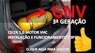 KIT GNV 3ª GERAÇÃO INSTALADO NO CELTA 1.0 (RESULTADO)