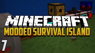 Minecraft Modded Survival Island - Ep.7 - Robotic Tree Farm!