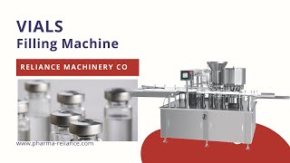 High speed 10ml glass vial RCFR rotary filling crimping machine for pharma, packing line RELIANCE
