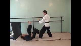 Elbow strike. Круговой удар локтем в контратаке.