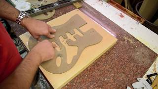 DIY Building a Strat Guitar body Guitar Build Process for a Stratocaster