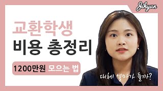 #03 미국 교환학생 비용, 한 학기 대체 얼마? 1200만원 장학금으로 모았어요! | 교환학생 비용, 교환학생 장학금, 미국 교환학생 준비, 미국 유학 비용 | 지현Jihyun