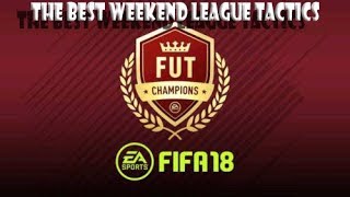 Fifa 18 Best Custom Tactics for the Weekend League