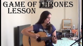 How to play the chords for Game of Thrones (guitar lesson) ✔