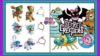 "SECRET CREEPERS" #3  Monster High -  Watzit, Sir Hoots-a-lot & Shiver