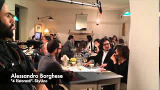Sul set di "4 Ristoranti", nuovo programma di Alessandro Borghese. TVZoom.it