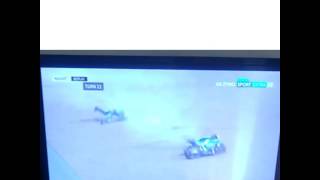 Andrea Iannone crash practic 1 germany 2017.