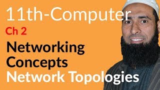 ICS Computer part 1,Ch 2 - Network Topologies - 11th Class Computer