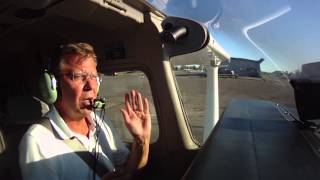 First Flying Lesson, Part 1. Engine start, taxi, engine runup and takeoff.