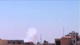 درعا المحطة قصف بالطيران الحربي على أحياء مدينة درعا ج1 12-4