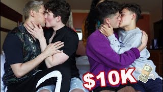 Last To Stop Kissing Wins $10,000 -  GAY COUPLE CHALLENGE