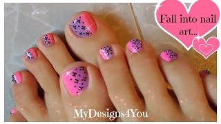 Pink Ombre Toenail Art Design ♥ Easy Pedicure