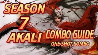 Akali Season 7 Rework Guide: Combo Guide | Lane Harass Guide (ONE-SHOT COMBO)