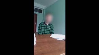 Признание воспитанника об избиении его воспитателем