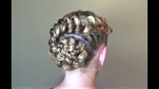 Голландский Цветок. Причёска с плетением. Peinado Dutch Flower Hairstyle