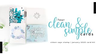 Clean & Simple Cards to Make with the Simon Says Card Kit