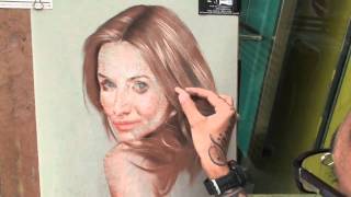 step by step soft pastel portrait painting cameron diaz